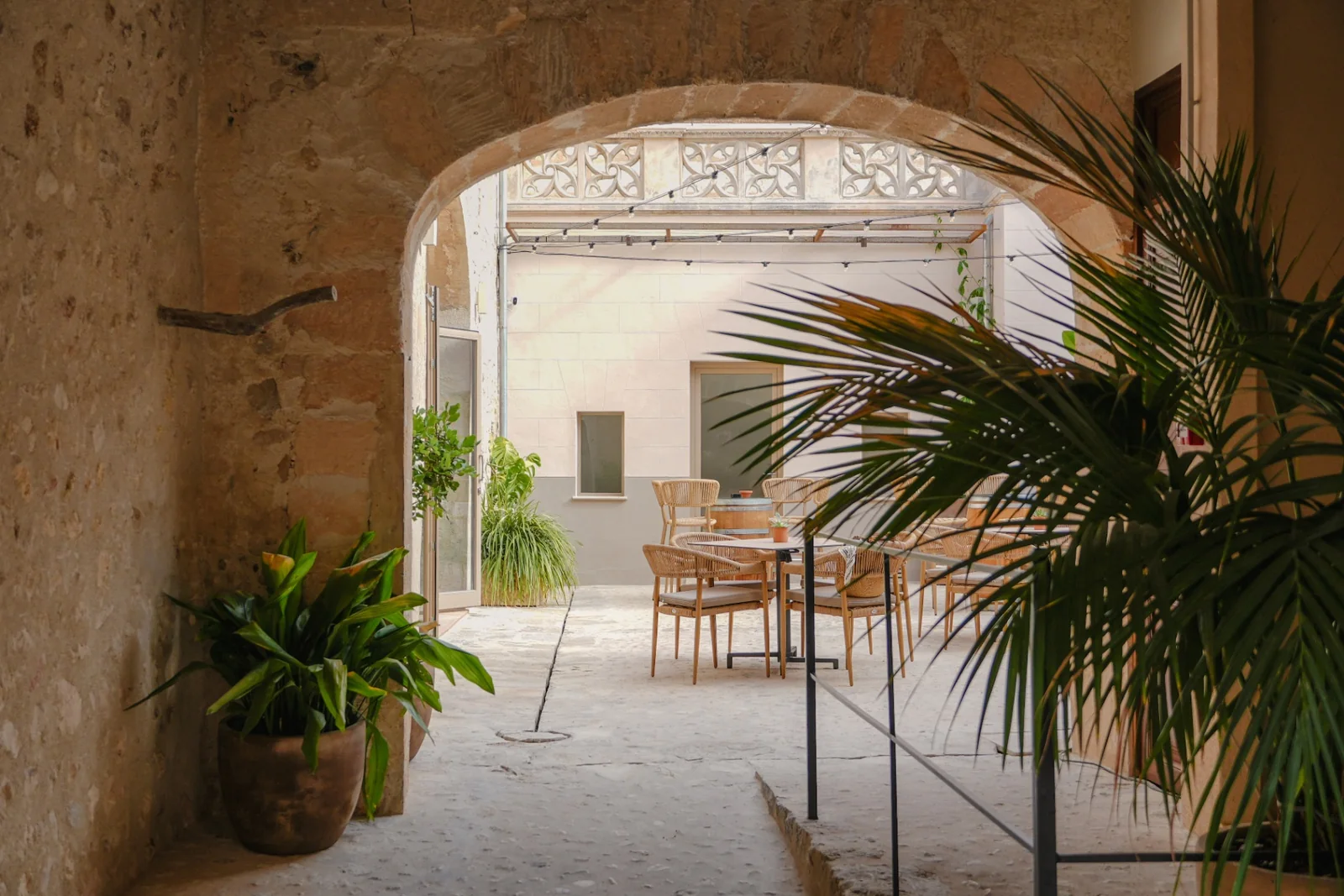 Inner courtyard at BYTRA Boutique Hotel