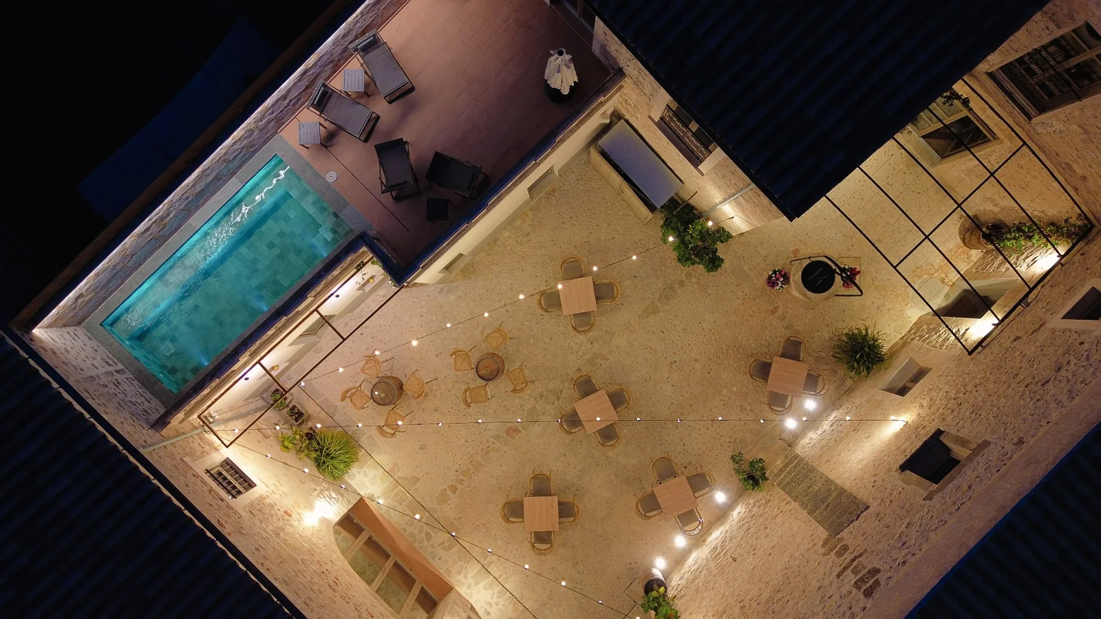 BYTRA Boutique Hotel at dusk