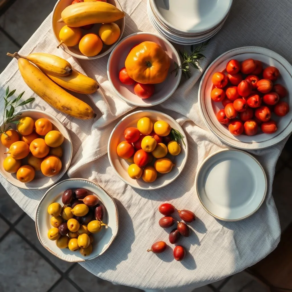 Seasonal fruit at a local Mallorcan market